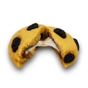 Galleta con Uvas Pasas rellena de Chocomelo